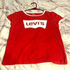 Red Levi’s top